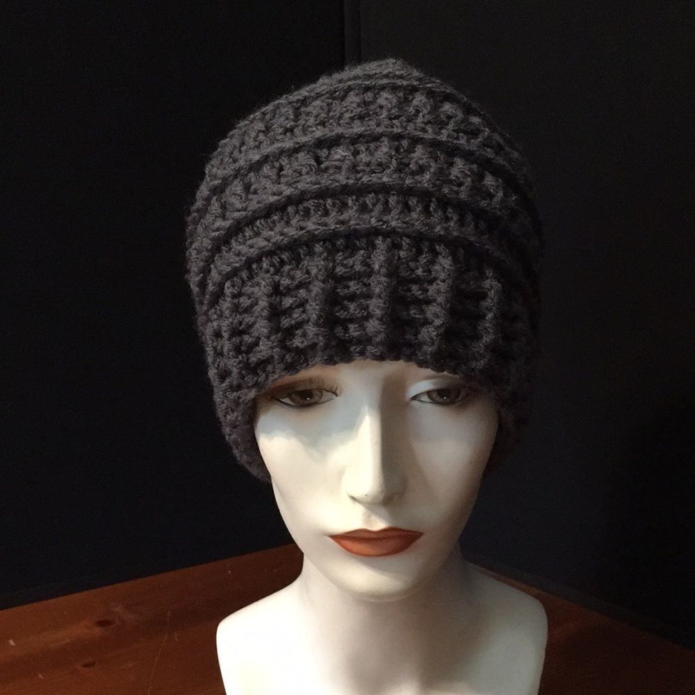 Bundle Sale 3 for $15 | Stylish Handmade Gray Knit Hat for Adults